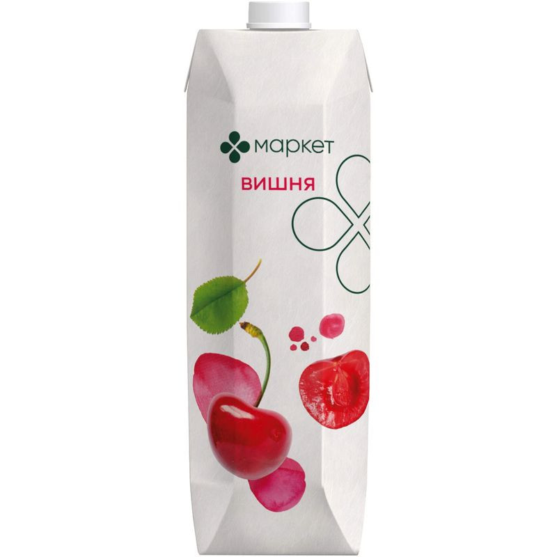 Изображение товара Вишнёвый нектар Маркет Перекрёсток 1л - натуральный фруктовый напиток
