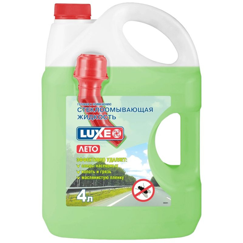 Изображение товара Жидкость Luxe стеклоомывающая лето 4 литра для автомобиля