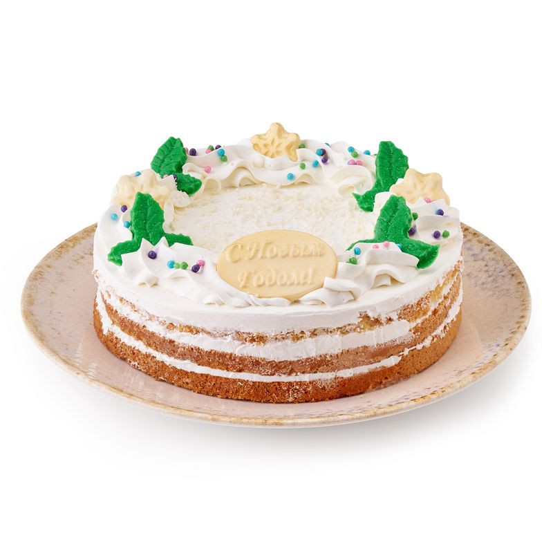 Изображение товара Торт Фили-Бейкер Новогодний 700г с ванильным кремом