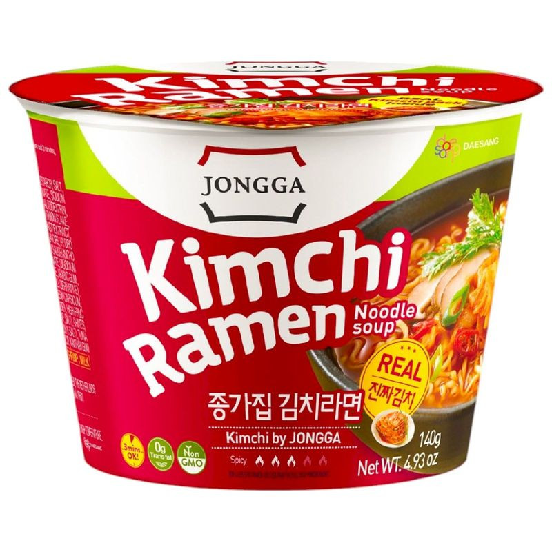 Изображение товара Лапша Jongga Кимчи, 129г - оригинальный вкус кимчи
