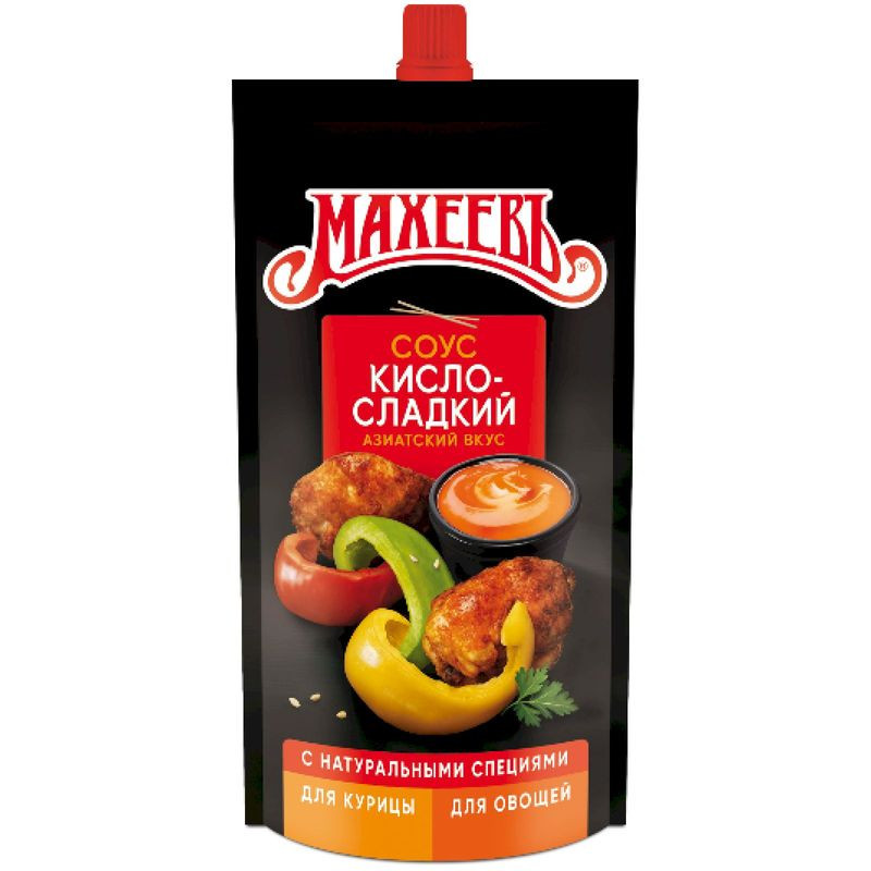Изображение товара Соус Махеевъ кисло-сладкий деликатесный 230 мл - натуральный вкус и длительный срок хранения
