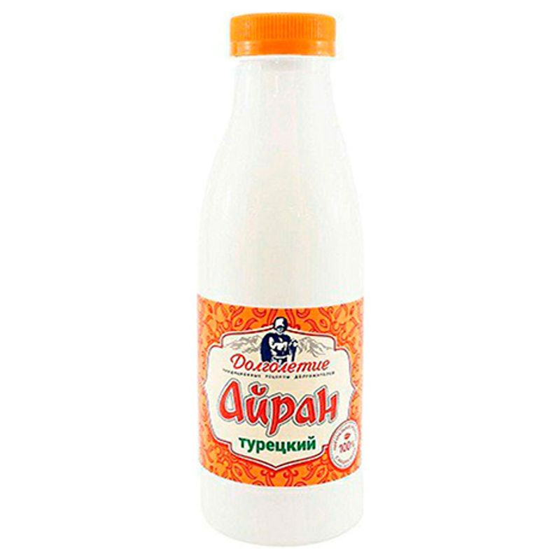 Изображение товара Айран Долголетие 1.5-2% 500г натуральный молочный напиток