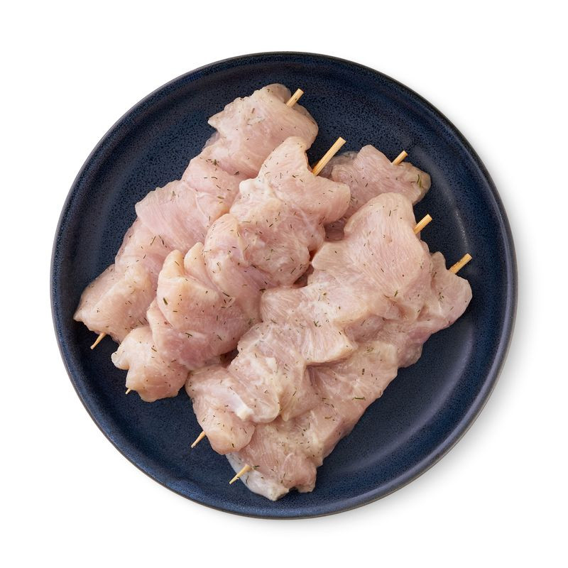 Изображение товара Шашлычки куриные в сливочном маринаде на шпажке 599.99 рублей