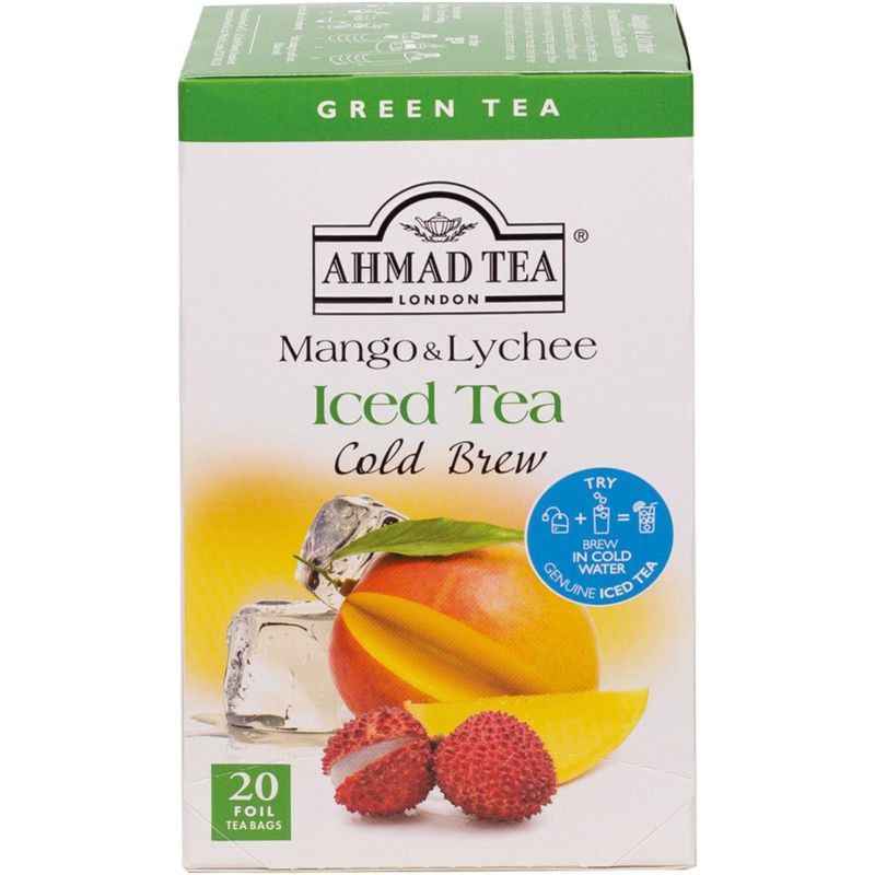 Изображение товара Зеленый чай Ahmad Tea Cold Brew Mango&Lychee 20х2 г для холодного заваривания