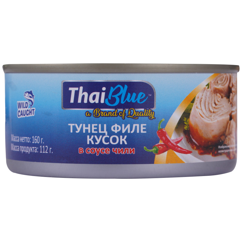 Изображение товара Тунец Thai Blue филе в соусе чили, 160г