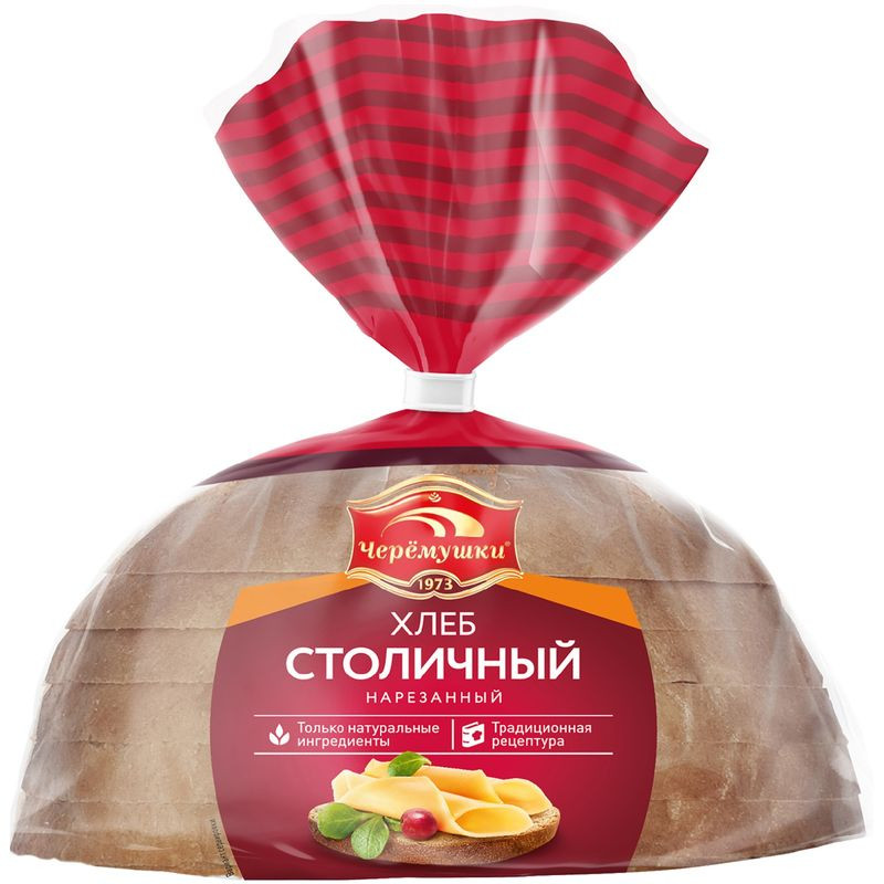 Изображение товара Хлеб Черемушки Столичный нарезка 330 г