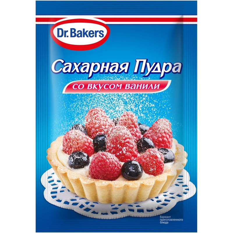 Изображение товара Пудра сахарная Dr.Bakers со вкусом ванили, 80г