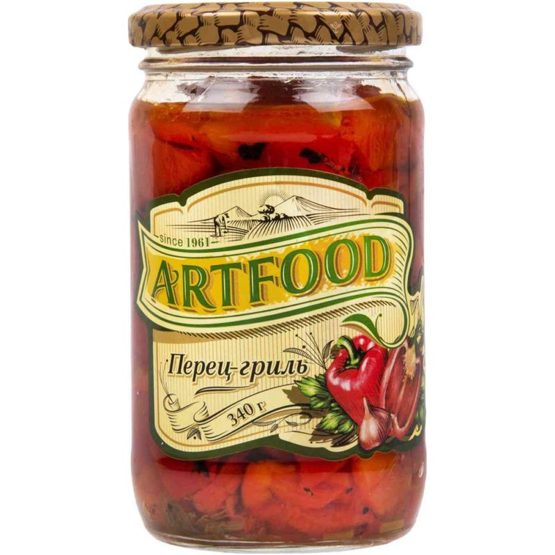 Изображение товара Перец Artfood гриль 340г - натуральные овощные консервы в армении