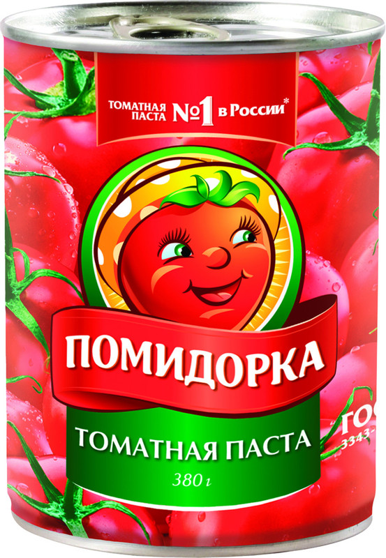 Изображение товара Томатная паста Помидорка, 380г
