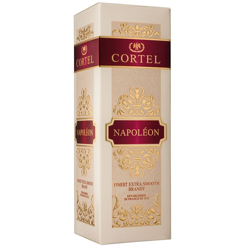 Изображение товара Бренди Cortel Наполеон 700 мл в подарочной коробке французское качество