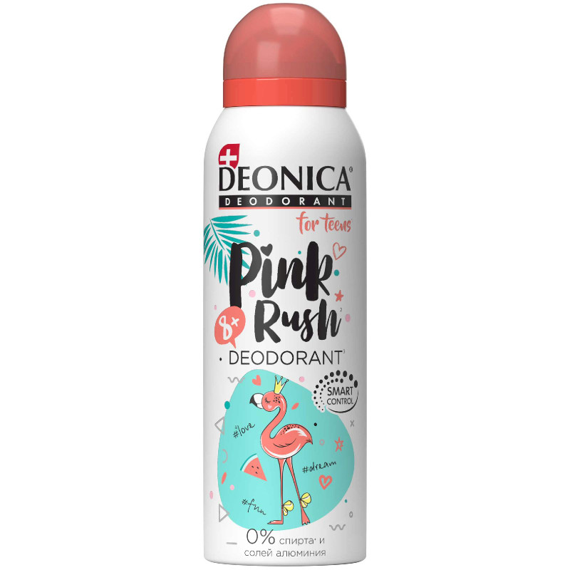 Изображение товара Дезодорант-антиперспирант Deonica for Teens Pink rush, 125мл