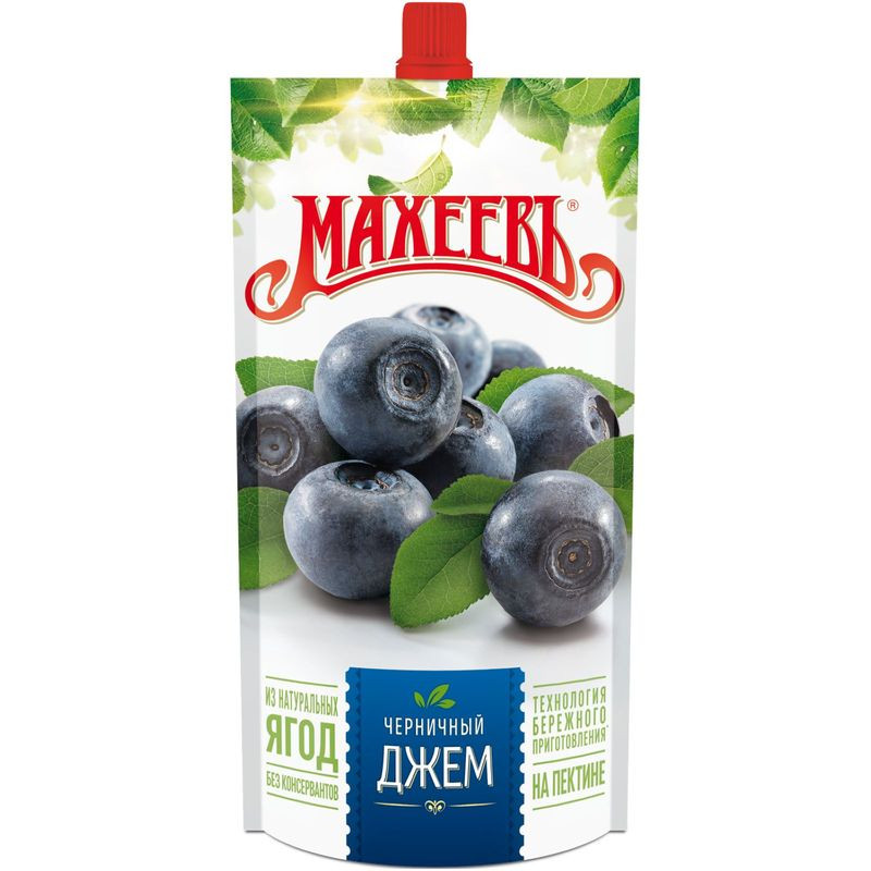 Изображение товара Джем Махеевъ Черничный 300г натуральный вкус без глютена