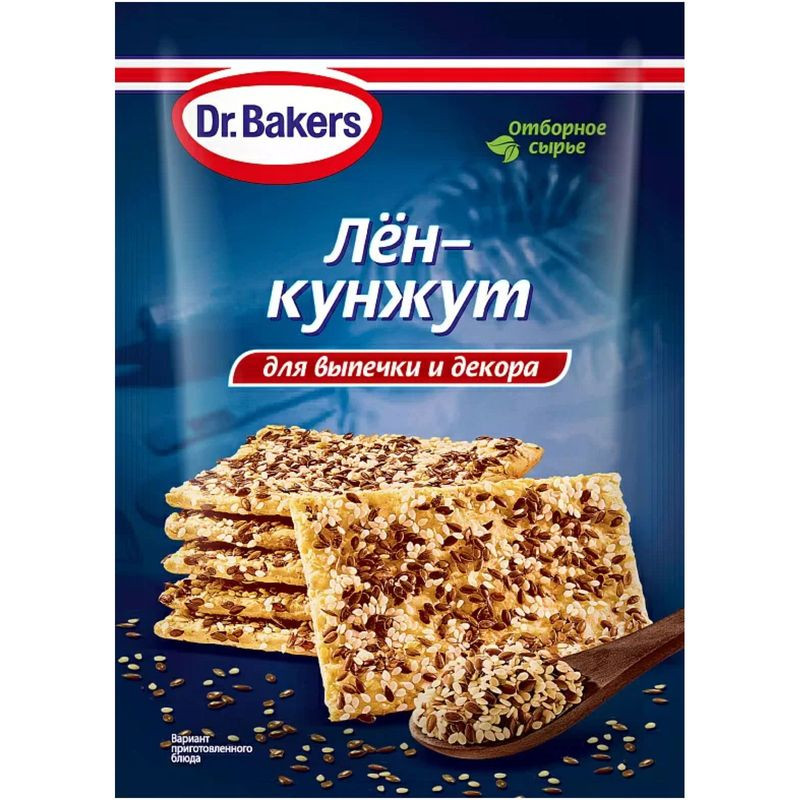 Изображение товара Смесь семян Dr.Bakers Лен-Кунжут, 15г