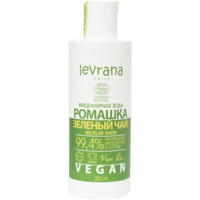 Изображение товара Мицеллярная вода Levrana Ромашка и Зеленый чай 250 мл натуральный уход для всех типов кожи