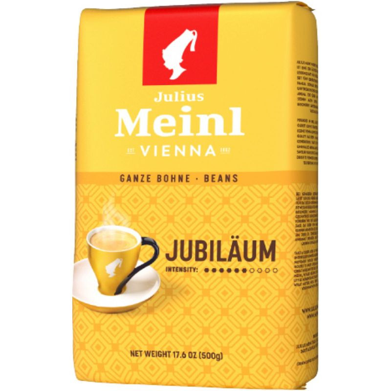Изображение товара Кофе Julius Meinl Юбилейный в зёрнах 500 г - арабика и робуста, средняя обжарка