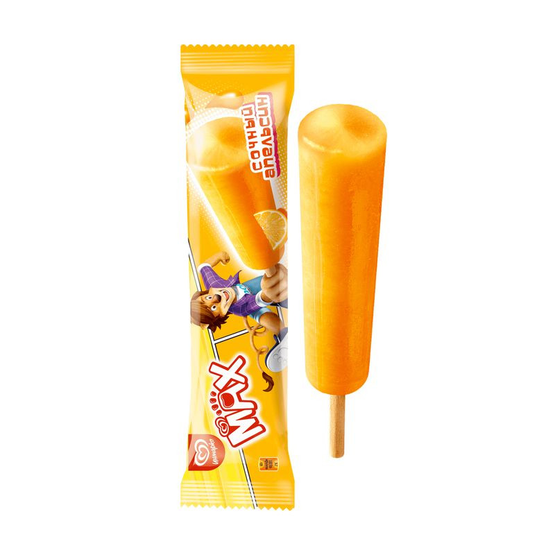 Лёд MAX Сочный Апельсин фруктовый со вкусом апельсина, 60г — фото 1 Лёд MAX Сочный Апельсин фруктовый со вкусом апельсина, 60г — фото 1