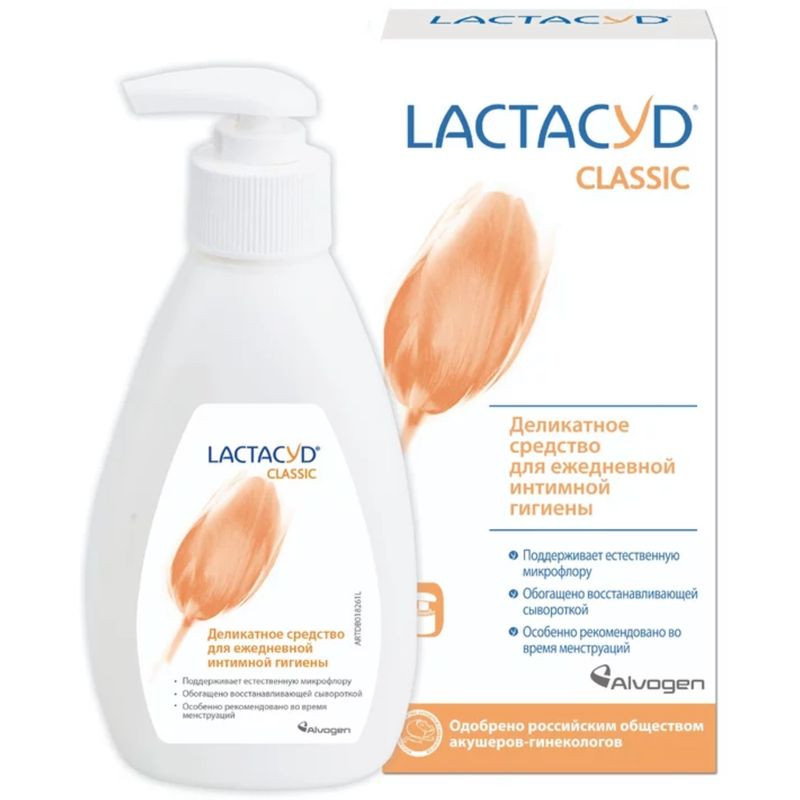 Изображение товара Средство Лактацид для интимной гигиены 200 мл гель для душа для женщин
