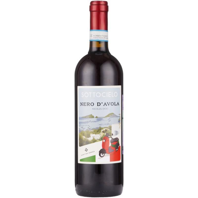 Изображение товара Вино Sottocielo Nero d'Avola красное сухое 13%, 750мл