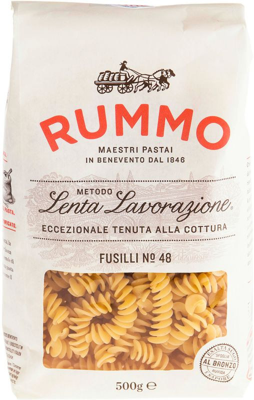 Изображение товара Макароны Rummo Fusilli №48 500г итальянский продукт высокого качества