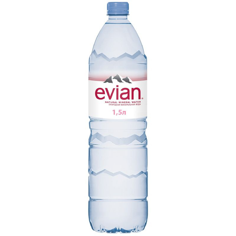 Изображение товара Вода Evian минеральная столовая негазированная 1.5л Франция
