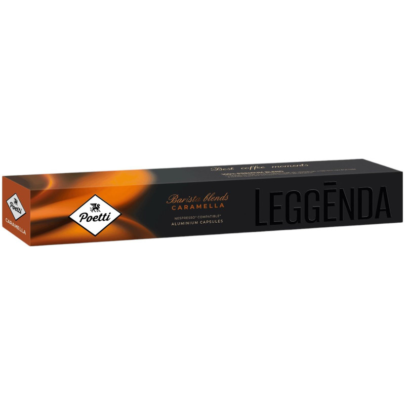 Изображение товара Кофе в капсулах Poetti Legenda Caramella с ароматом карамели, 12х53г