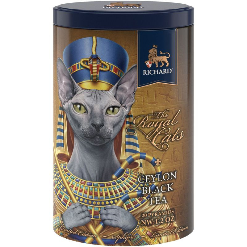 Изображение товара Чай Richard The Royal Cats And Dogs черный в пирамидках 34г