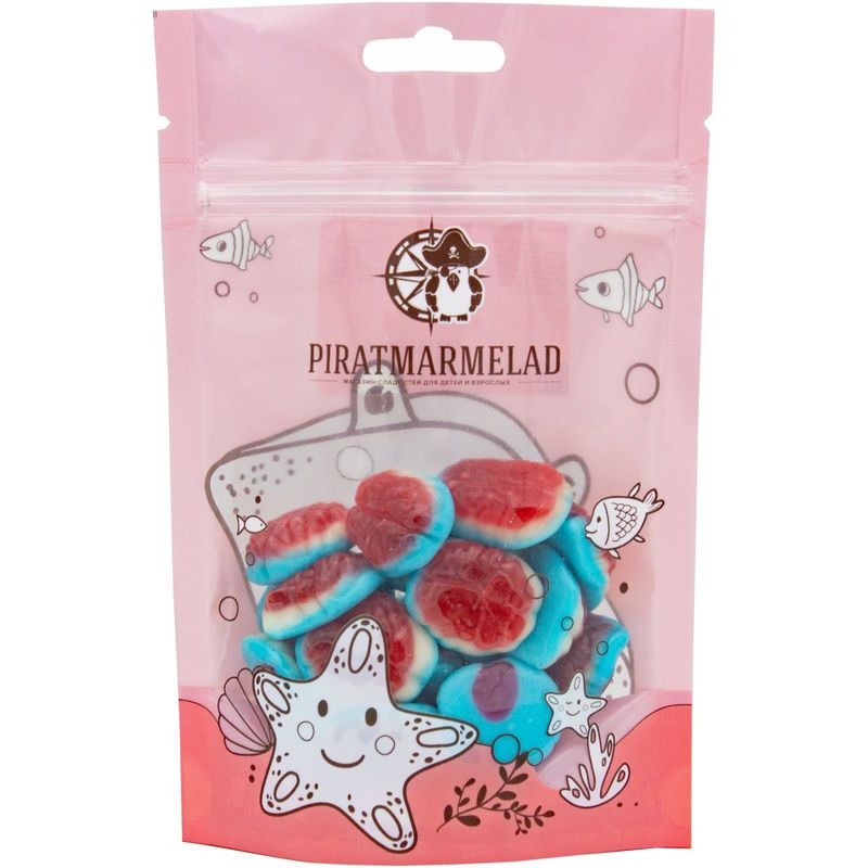 Изображение товара Мармелад Piratmarmelad Мозги с начинкой 125 г вкусный сладкий десерт