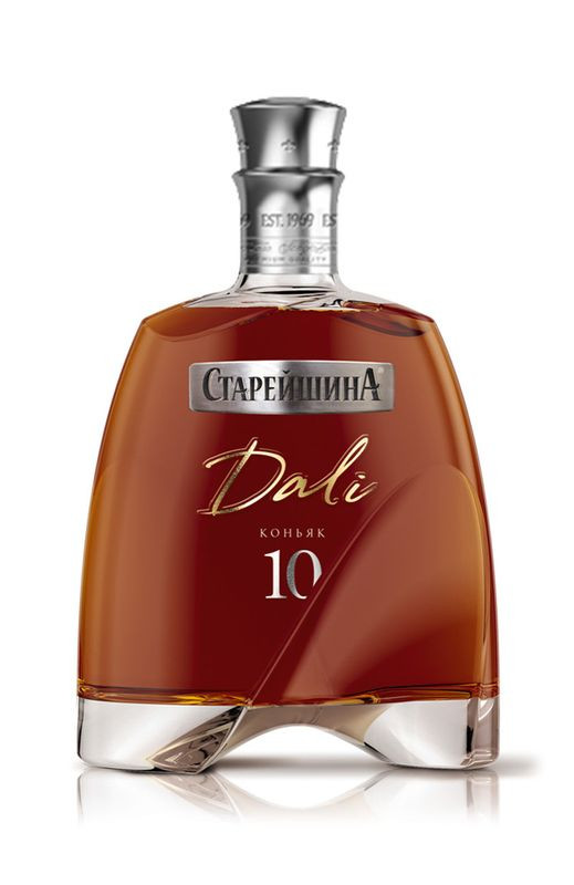 Изображение товара Коньяк Старейшина Дали 10-летний, 0.5 л, янтарный, крепость 40%
