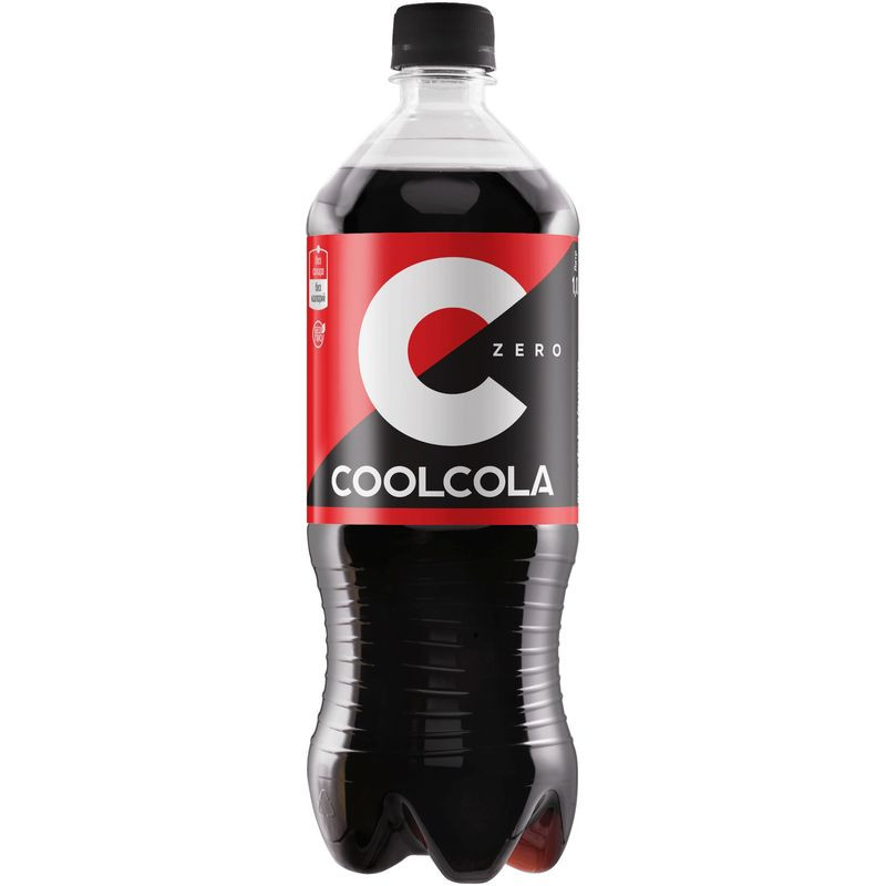 Изображение товара Газированный напиток Cool Cola Zero 1л без калорий с кофеином и ароматизаторами