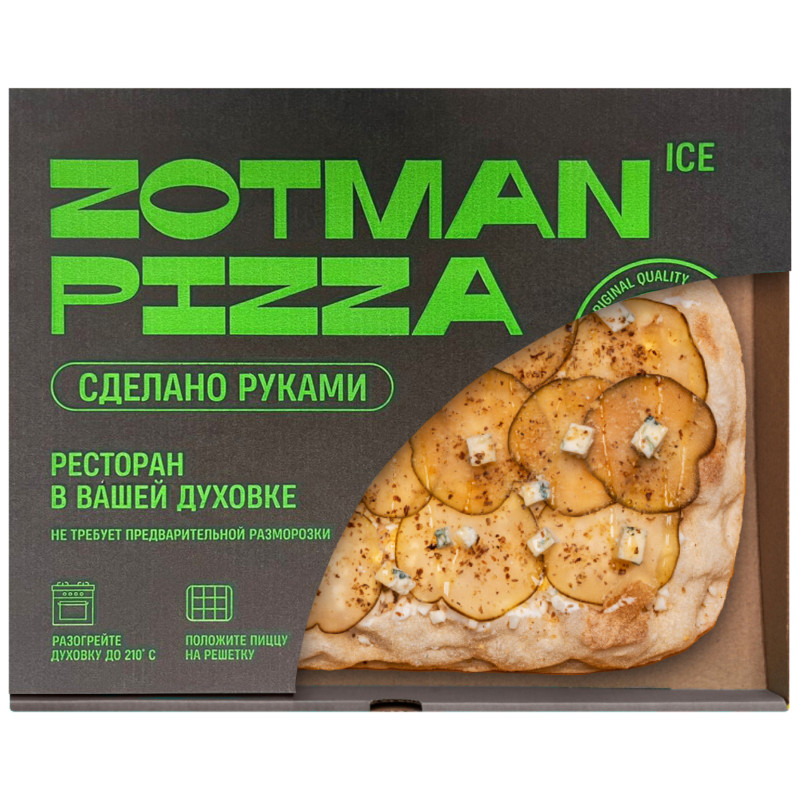 Изображение товара Пицца Zotman Ice Груша и горгонзола, 415г