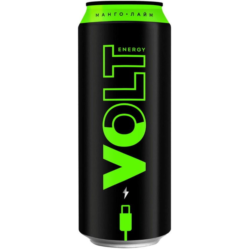 Изображение товара Энергетический напиток Volt Energy манго-лайм безалкогольный газированный, 450мл