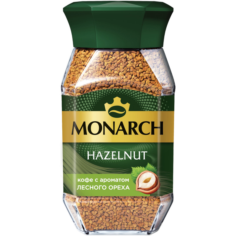 Изображение товара Кофе Monarch Hazelnut с ароматом лесного ореха растворимый, 95г