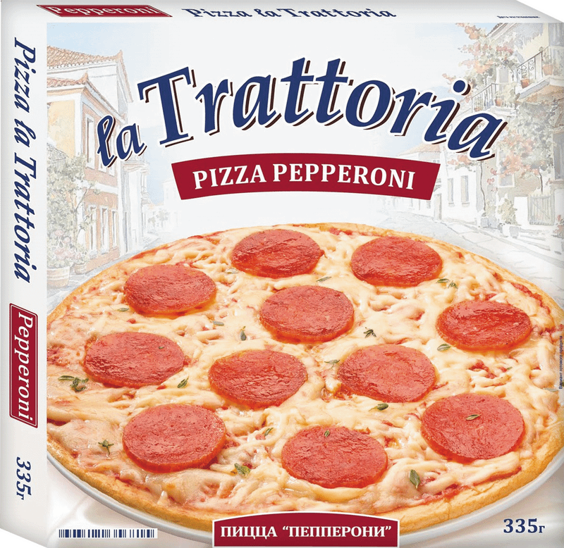 Изображение товара Пицца La Trattoria Пепперони, 335г