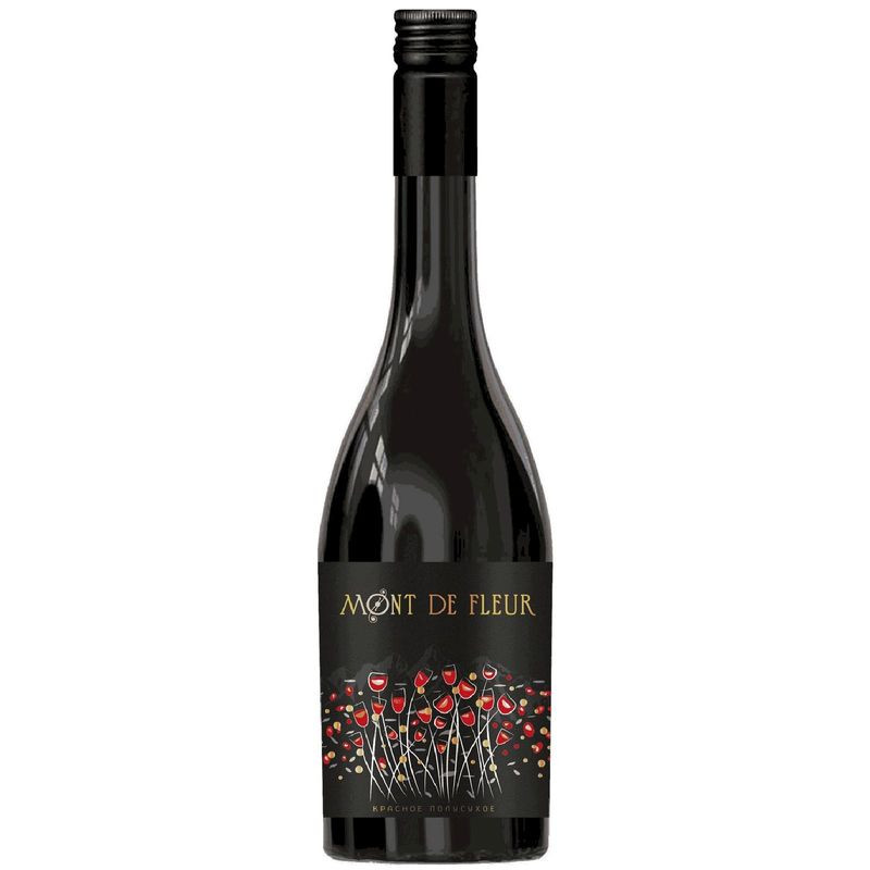 Изображение товара Вино Mont De Fleur Горные Цветы красное полусухое 750мл Россия