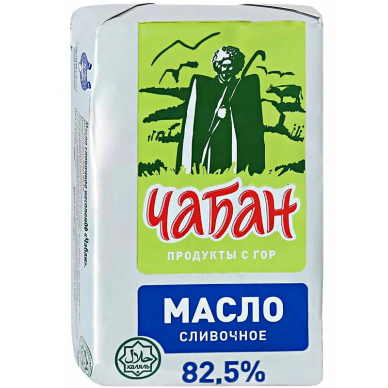Изображение товара Масло сладкосливочное Чабан Традиционное несоленое 82.5% 180г