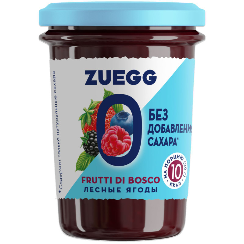 Изображение товара Конфитюр Zuegg из лесных ягод с пониженной калорийностью, 220г