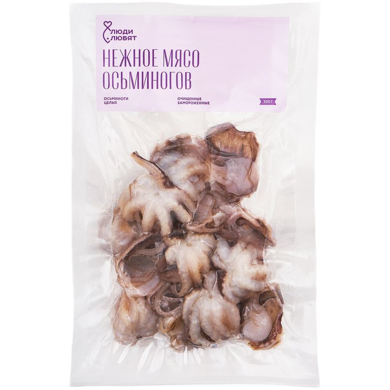 Изображение товара Осьминоги целые очищенные мороженые Люди Любят 300 г