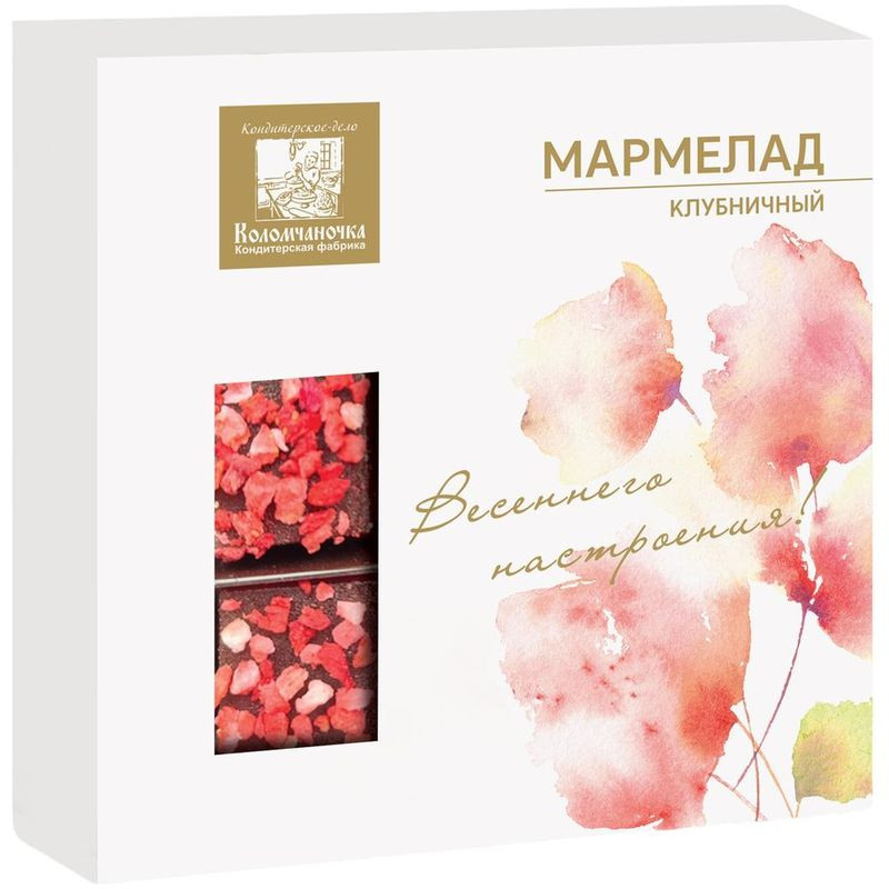 Изображение товара Мармелад фруктовый Коломчаночка клубничный резаный 110г натуральный вкус