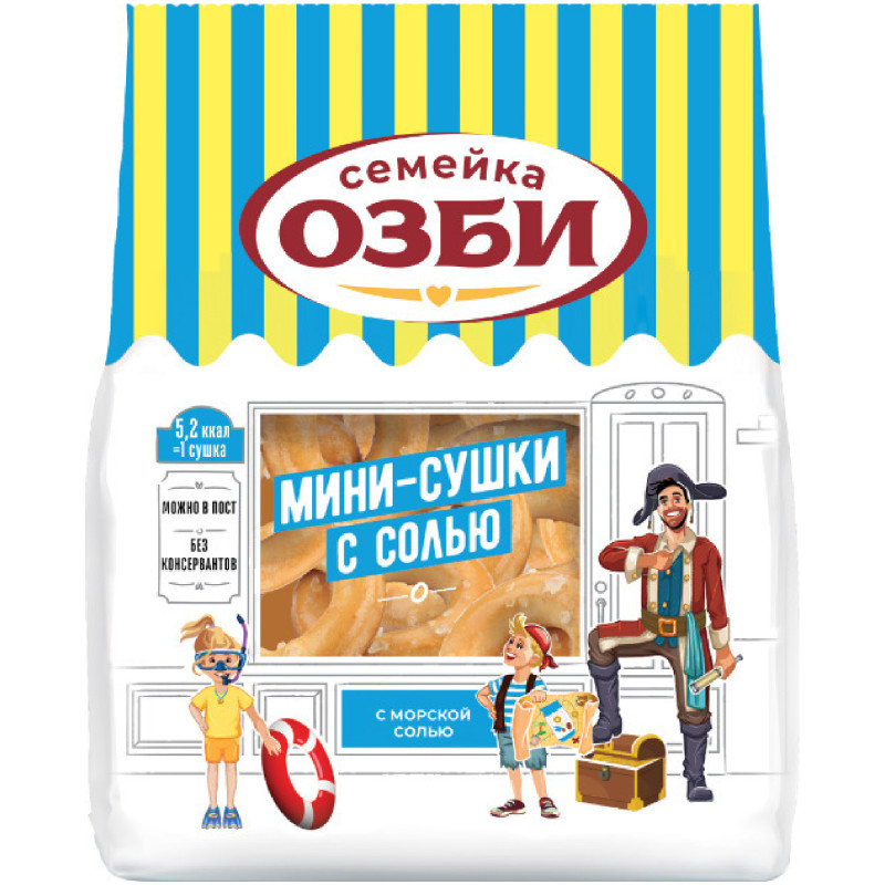 Изображение товара Мини-сушки Семейка Озби солёные, 150г