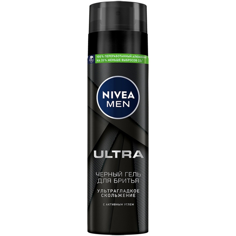 Изображение товара Гель для бритья Nivea Men Ultra с активным углём 200 мл