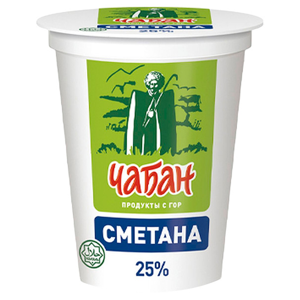 Изображение товара Сметана Чабан 25%, 300г