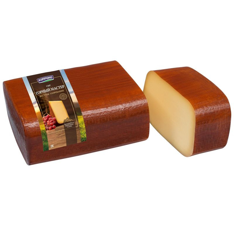 Изображение товара Сыр Киприно Горный Мастер 50% полутвердый, Россия, 270 дней хранения