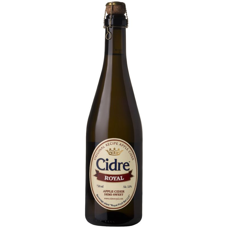 Изображение товара Сидр Cidre Royal Яблочный полусладкий газированный 5% 750 мл