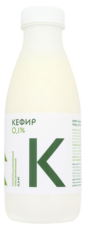 Изображение товара Кефир Братья Чебурашкины 0.1% 500 мл натуральный кисломолочный продукт