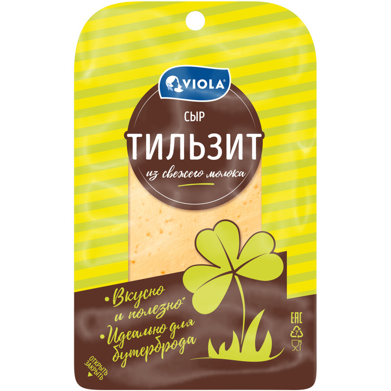 Изображение товара Сыр полутвёрдый Viola Тильзит 45%, 120г