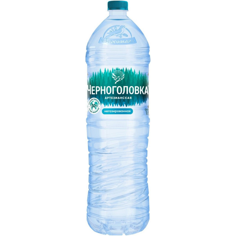 Изображение товара Вода Черноголовка артезианская негазированная, 1.5л