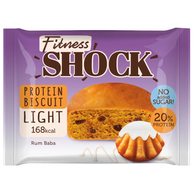 Изображение товара Изделие кондитерское FitnesShock Ром-баба неглазированное, 40г