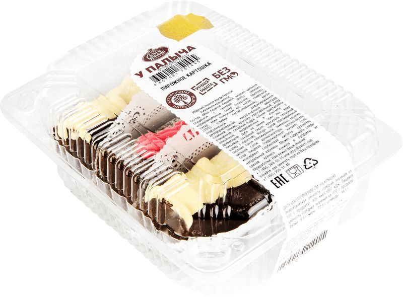 Изображение товара Пирожное У Палыча Картошка в ассортименте 210 г вкусное и сытное сладкое изделие