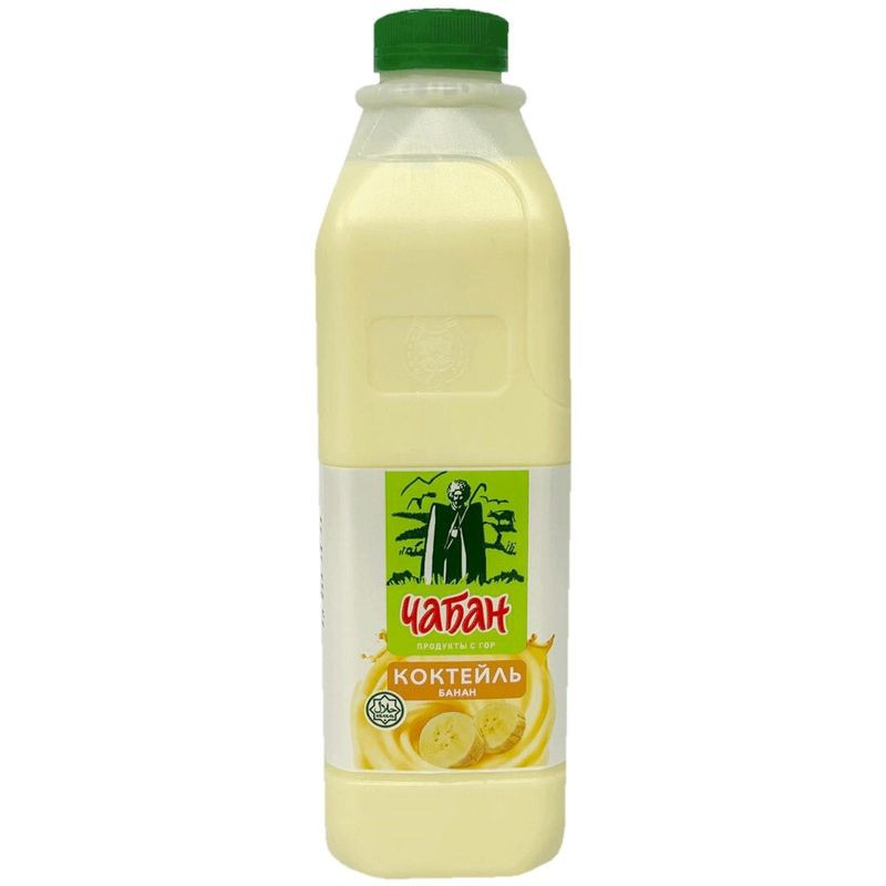 Изображение товара Молочный коктейль Чабан пастеризованный Банан 2.5% 950мл