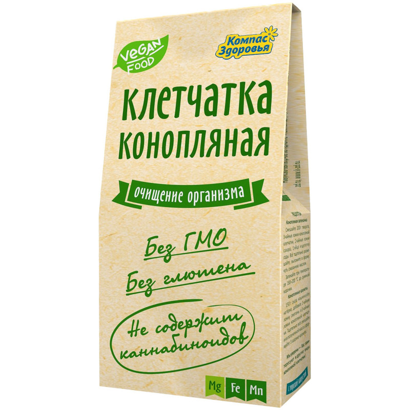 Изображение товара Клетчатка Компас Здоровья конопляная, 150г